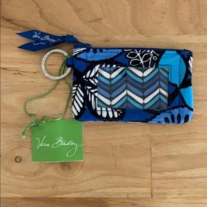 Vera Bradley Zip ID Case with Key Ring
